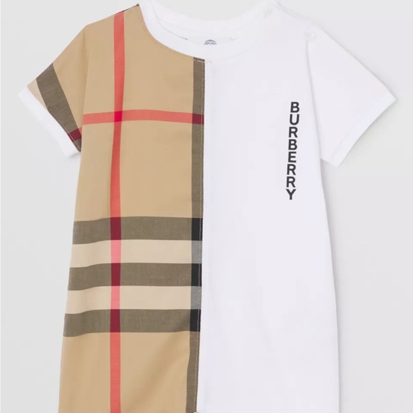 Burberry Checked Playsuit - Picture 1 of 5